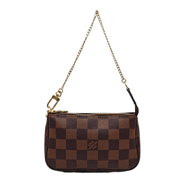 ACCESSOIRES Mini Damier Ebene Coated Canvas Brown