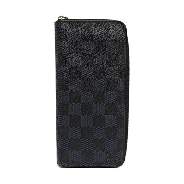 ZIPPY Damier Coated Canvas Blue Wallet
