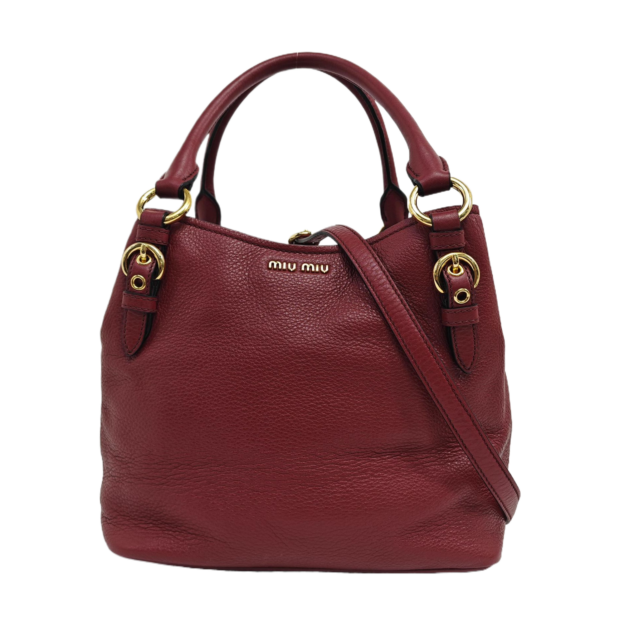 Bow Small Leather Beige