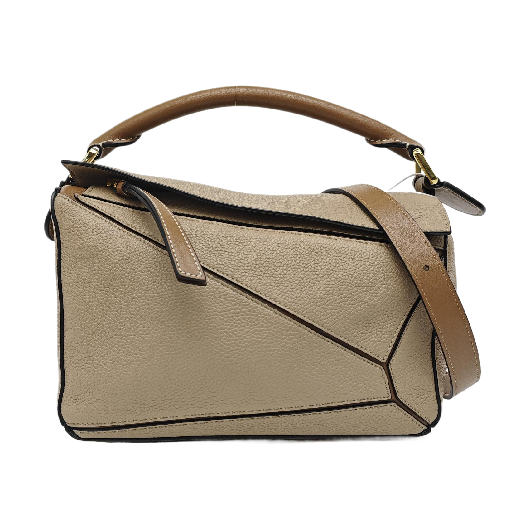 Puzzle Small Calfskin Beige