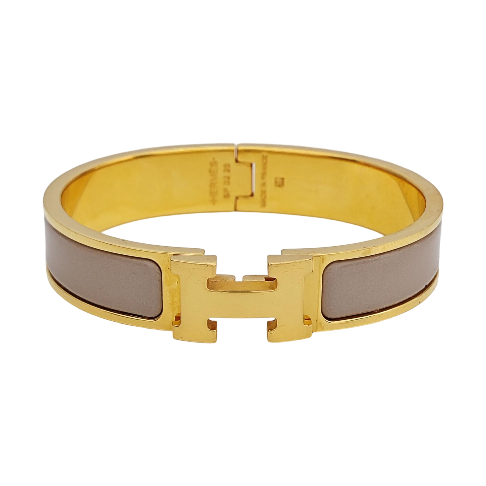 Clic H Metal Gold Bangle