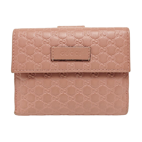Monogram Calfskin Wallet Pink