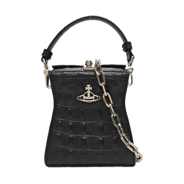 Calfskin Shoulder Bag Black