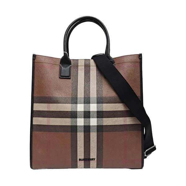 Large Coated Canvas Brown