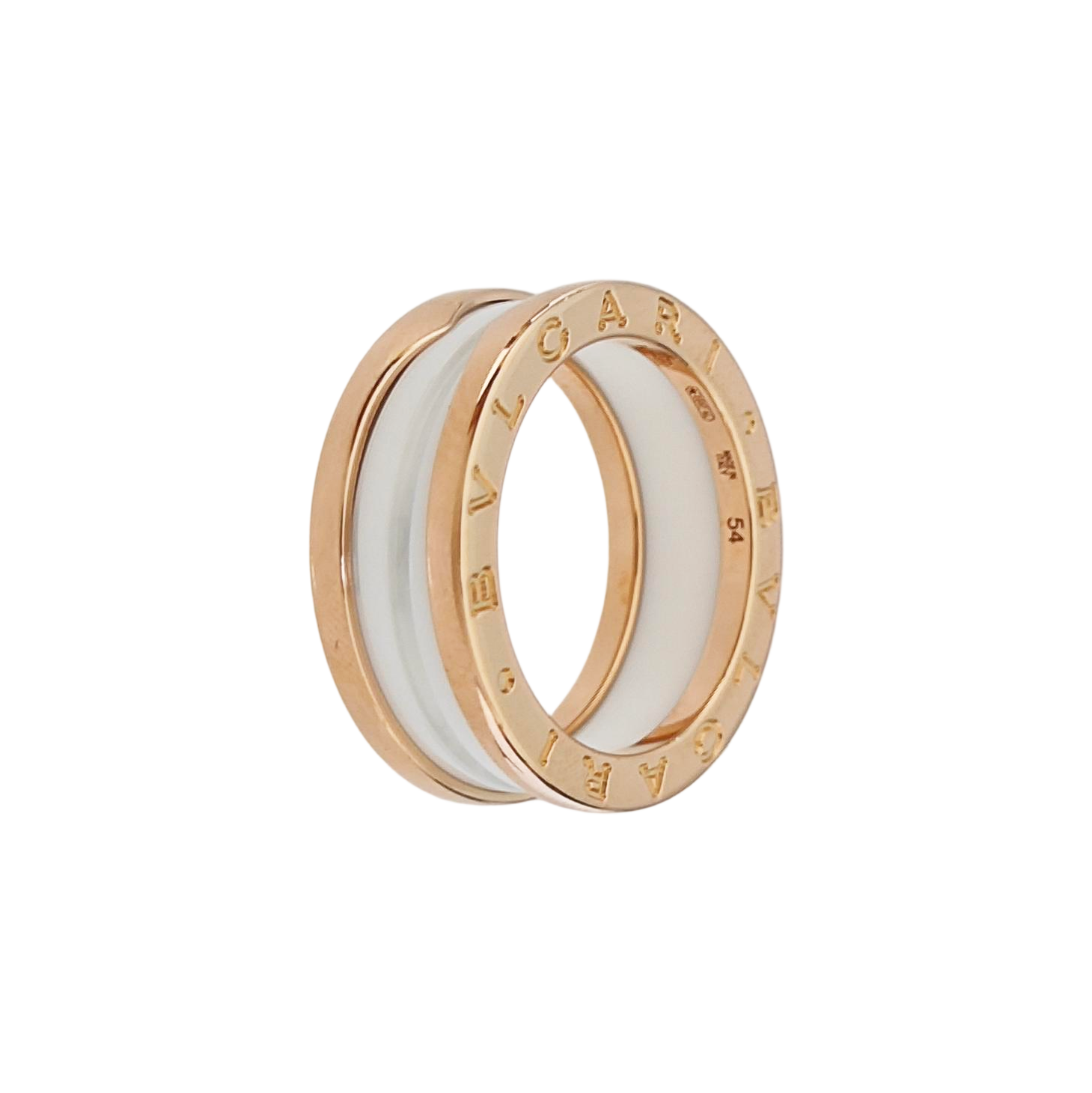 B.ZERO1 18k Rose Gold Ring EU 54