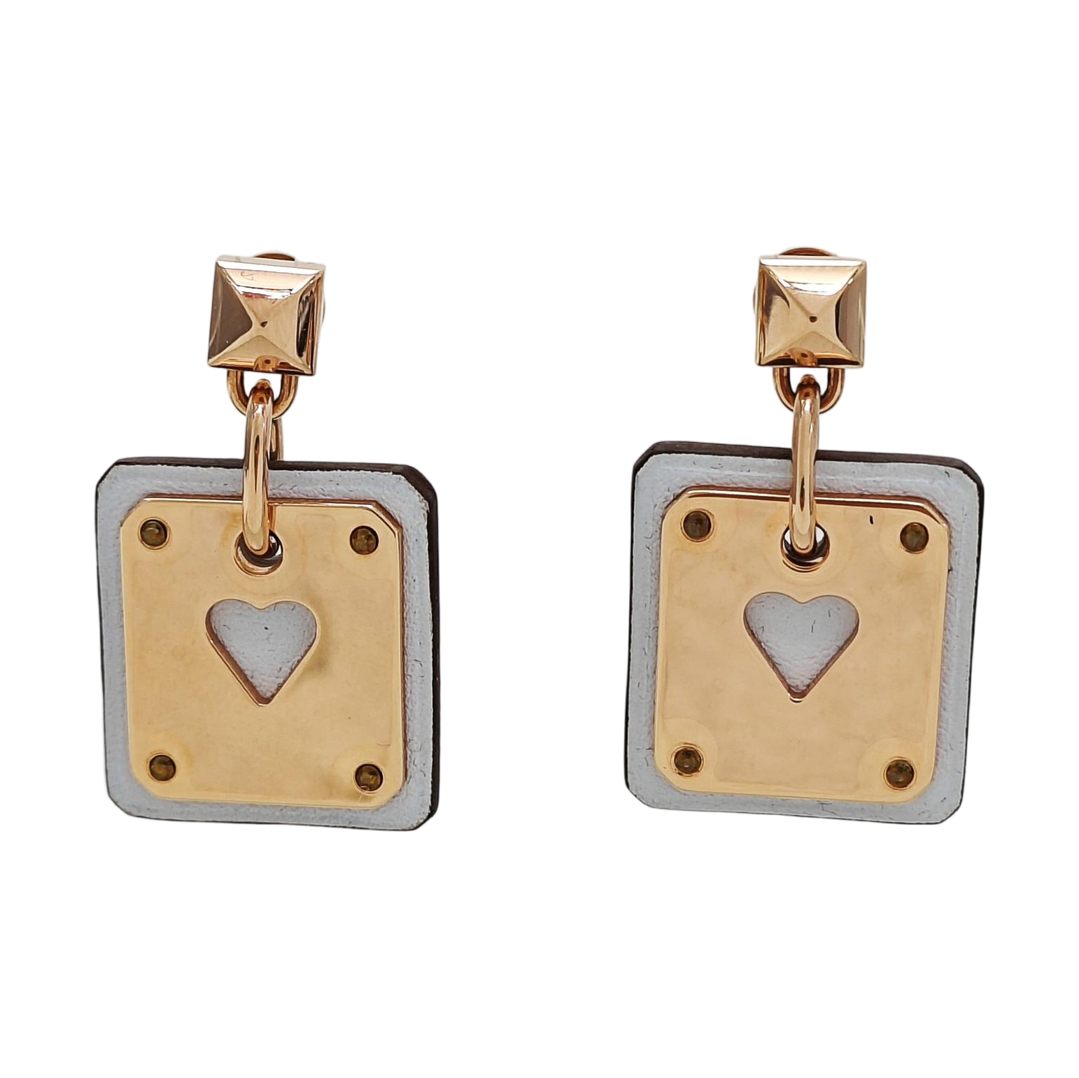 As De Coeur Metal Rose Gold Stud Earrings