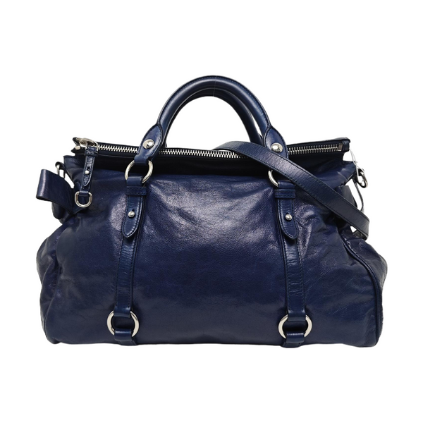 Bow Calfskin Blue