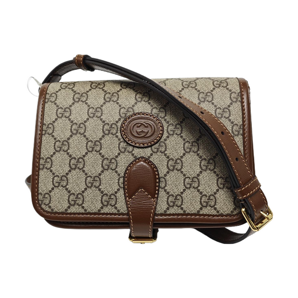 Retro Mini Monogram Coated Canvas Beige