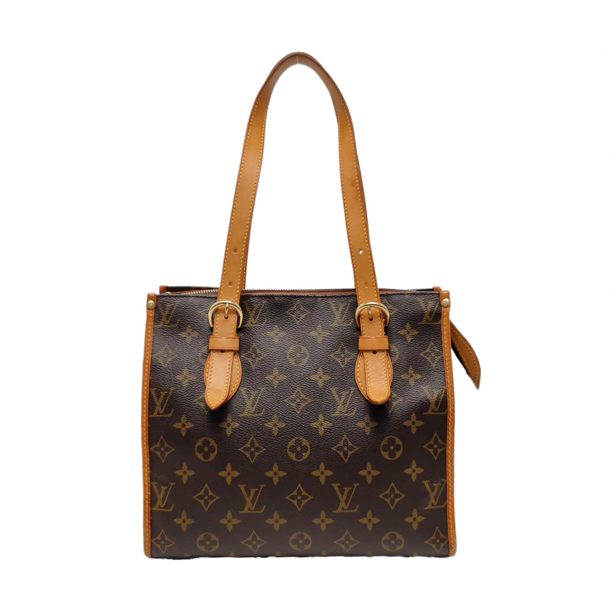 POPINCOURT Monogram Coated Canvas Brown