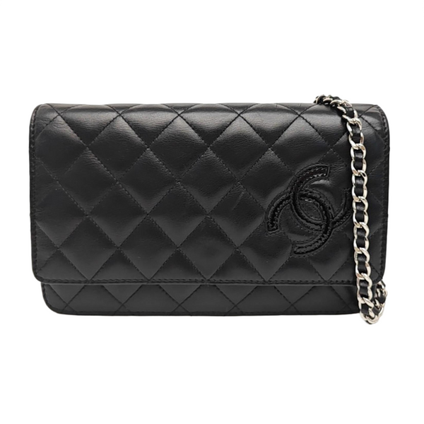 CAMBON Medium Quilted Calfskin Black