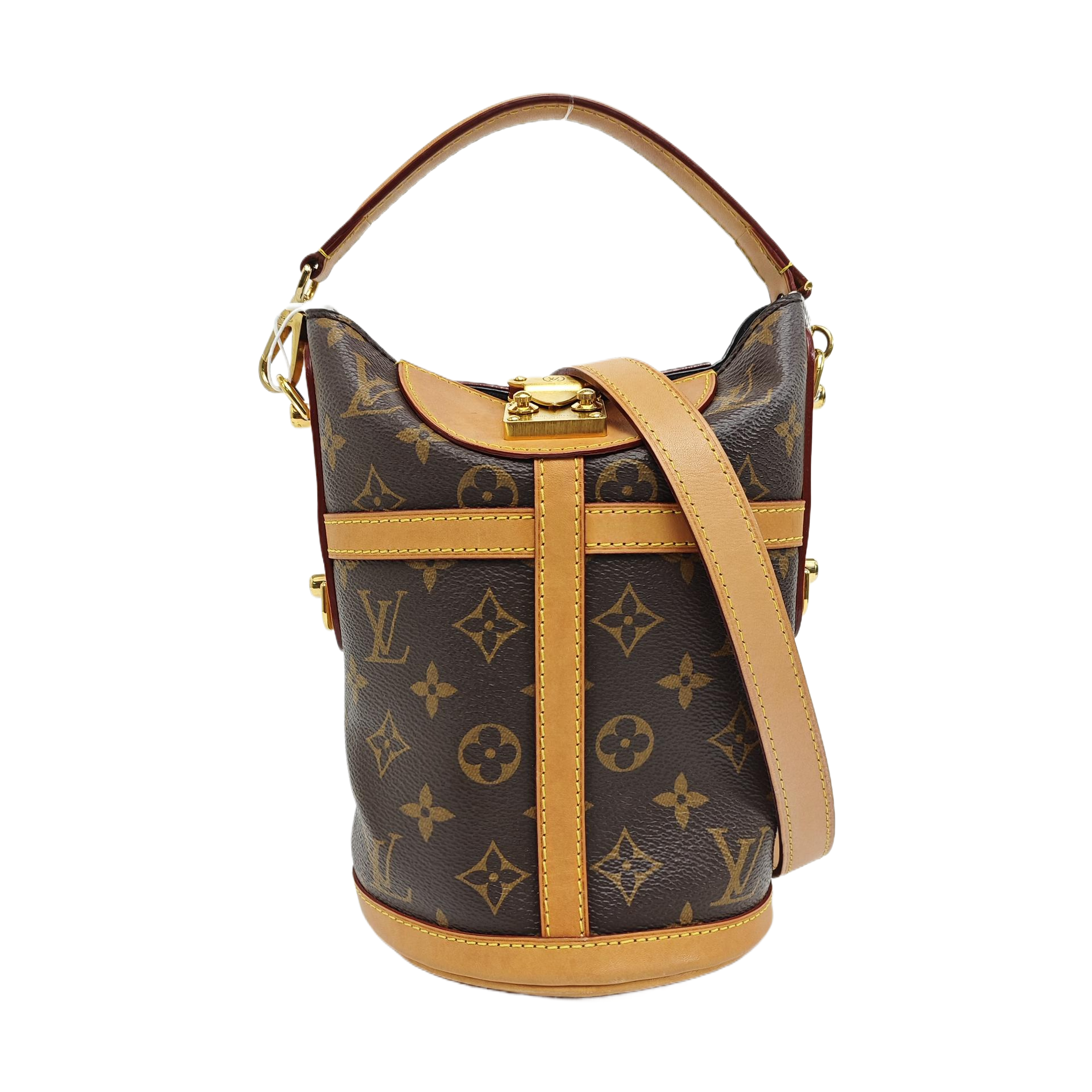 DUFFLE Monogram Coated Canvas Brown