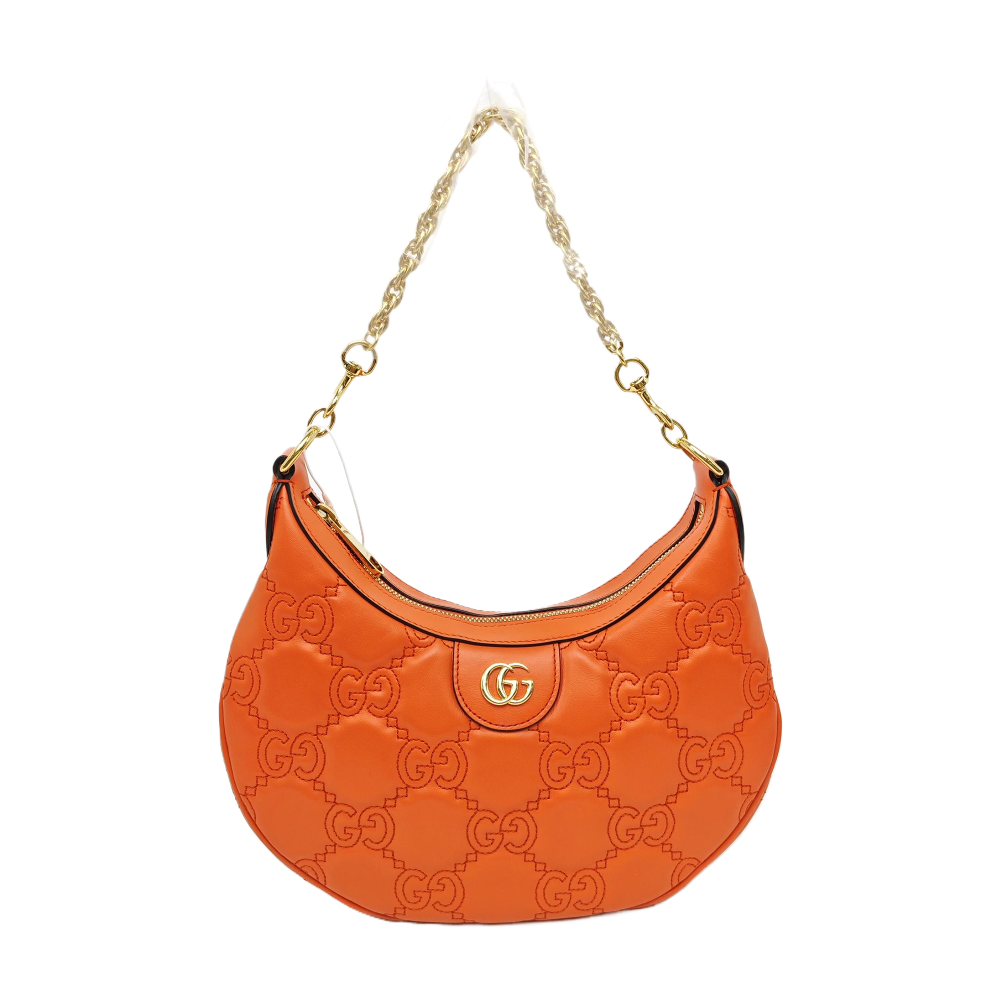 Calfskin Top Handle Bag Orange