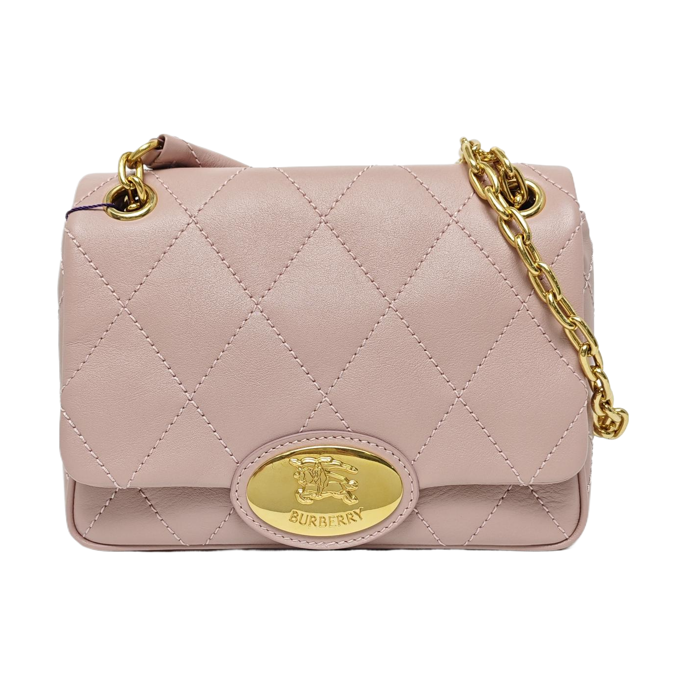 Quilted Calfskin Crossbody Bag Pink