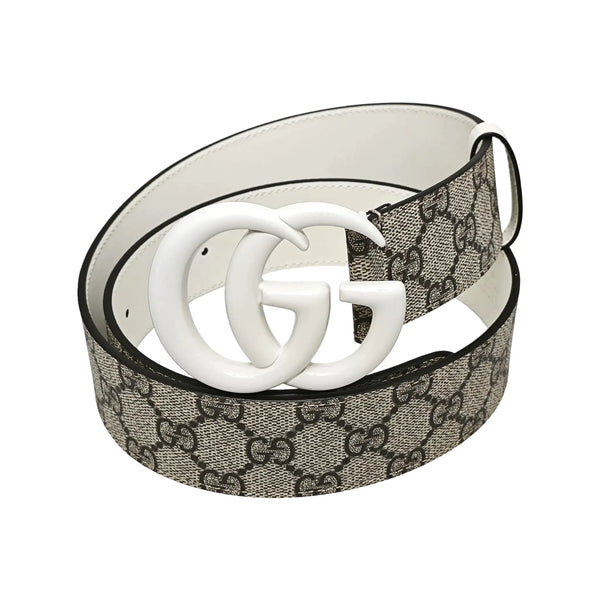 Gray Coated Canvas Belt
