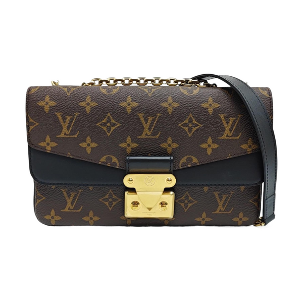 MARCEAU Monogram Coated Canvas Brown