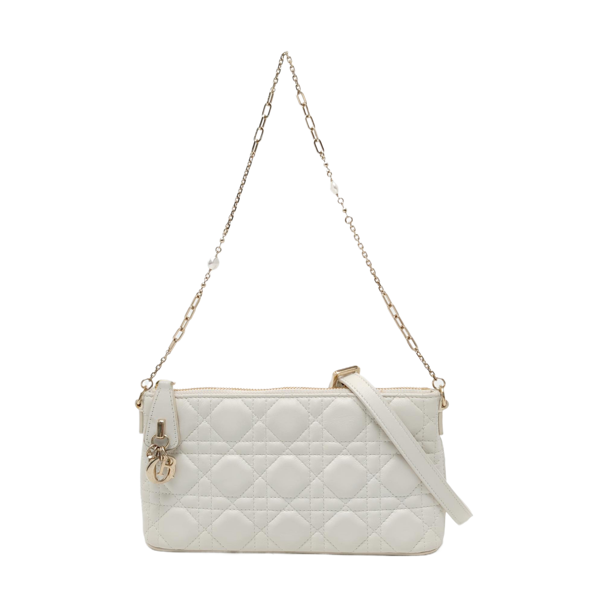 Cannage Calfskin Mini White
