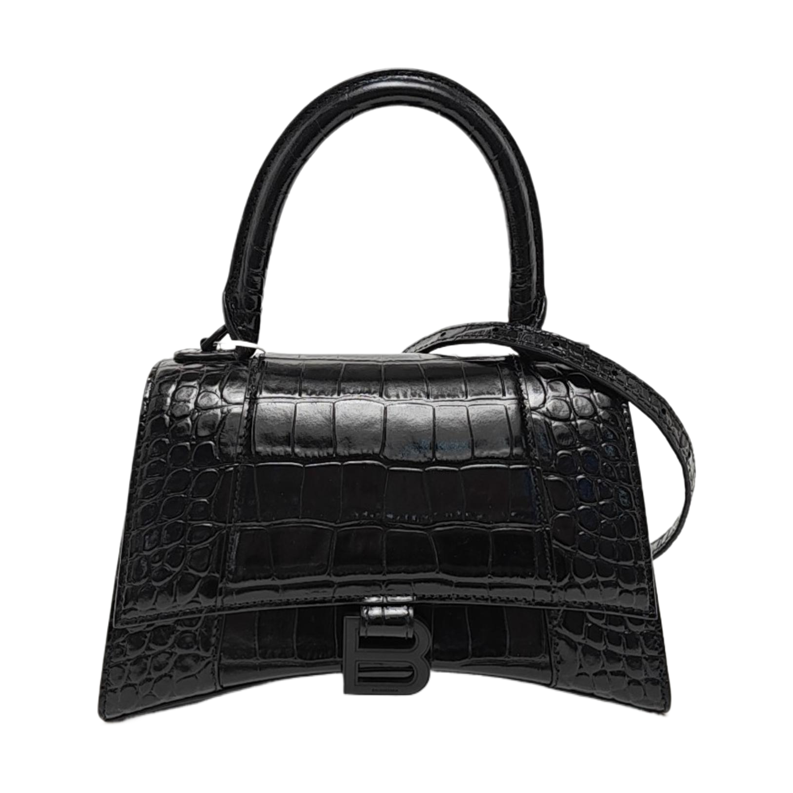 Hourglass S Calfskin Black