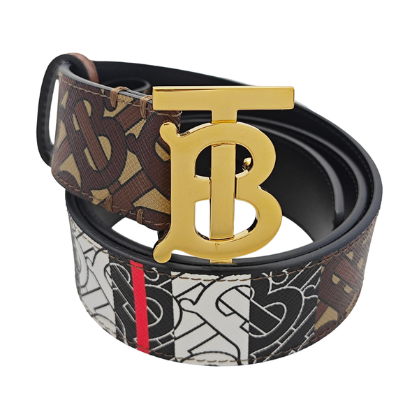 Coated Canvas Belt Brown