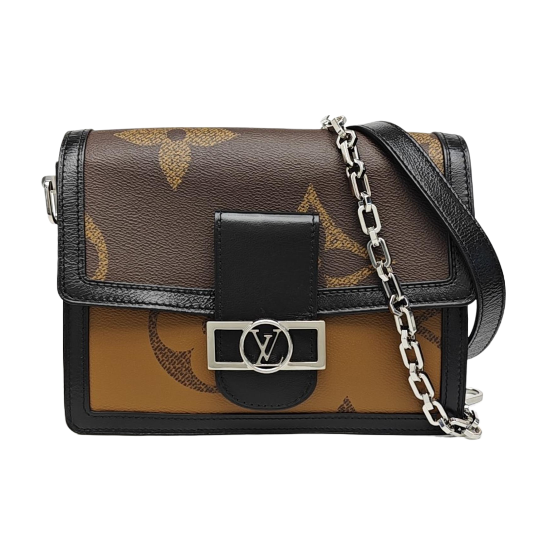 DAUPHINE MM Monogram Coated Canvas Brown