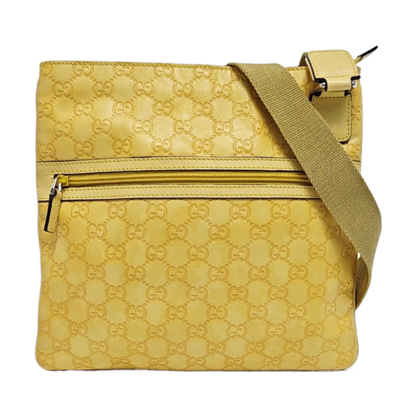 Monogram Calfskin Shoulder Bag Yellow