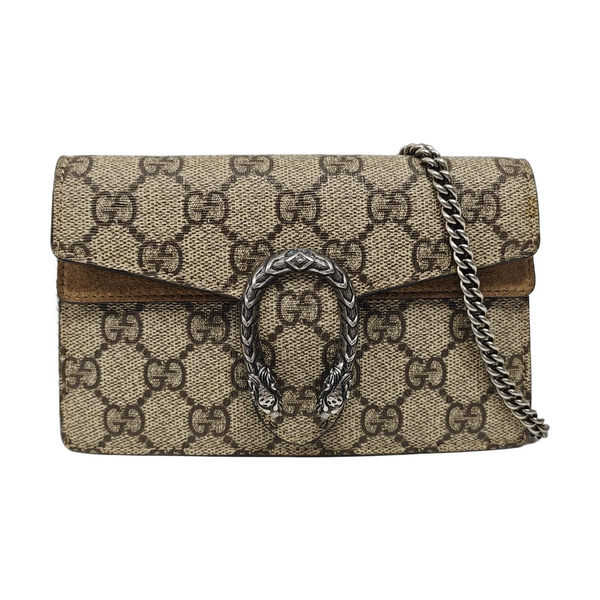 Authenticated pre-owned  Dionysus Super Mini Monogram Coated Canvas Beige - Shoulder Bag at Looply
