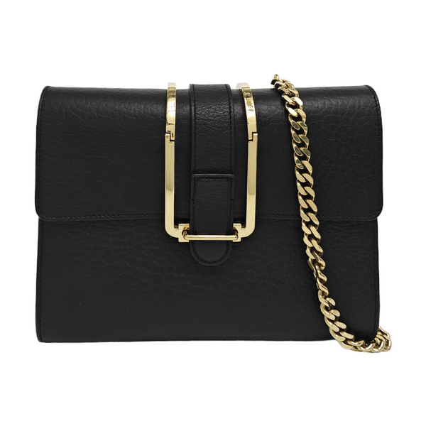 Calfskin Crossbody Bag Black