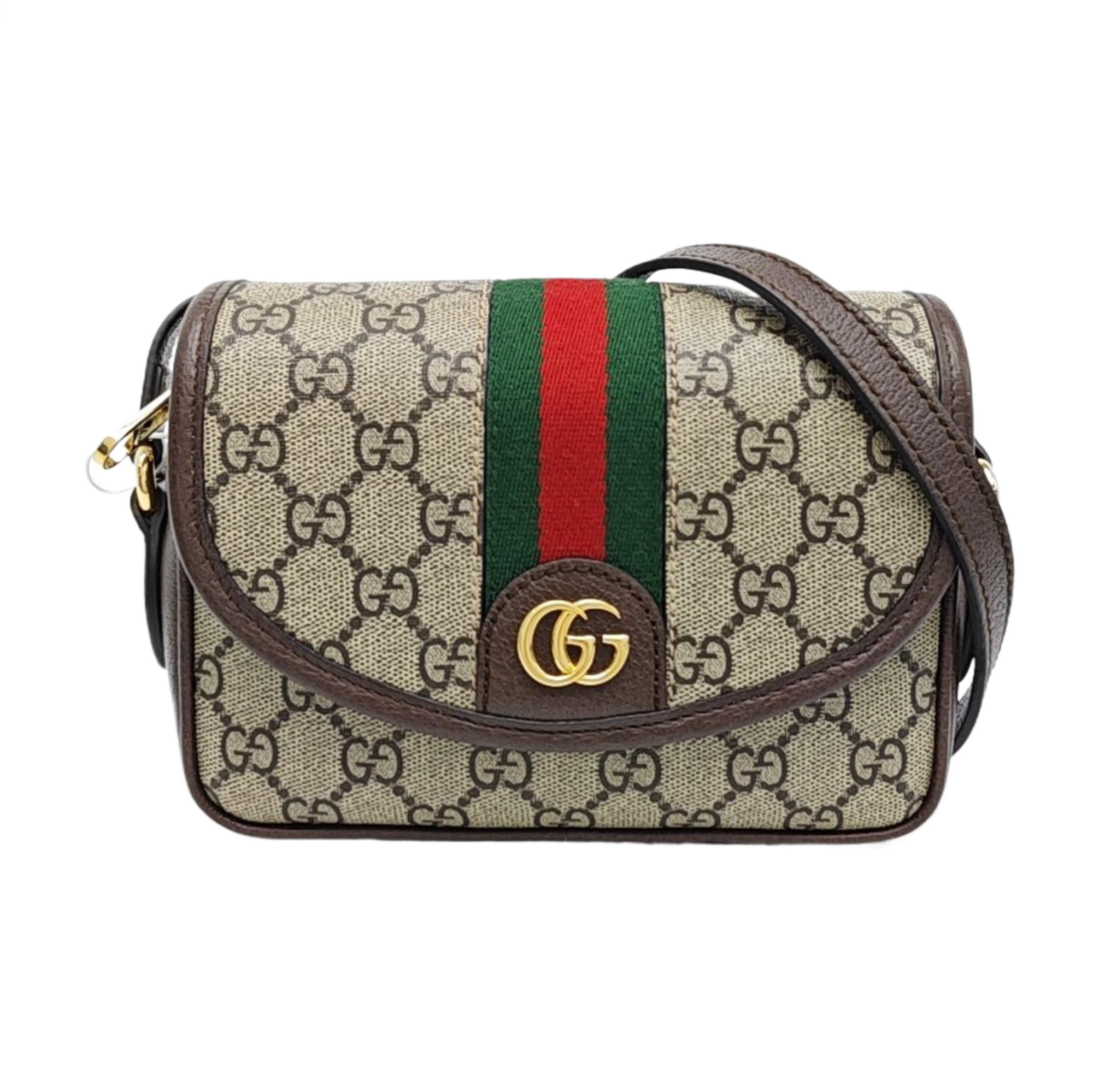 Monogram Coated Canvas Shoulder Bag Mini Beige