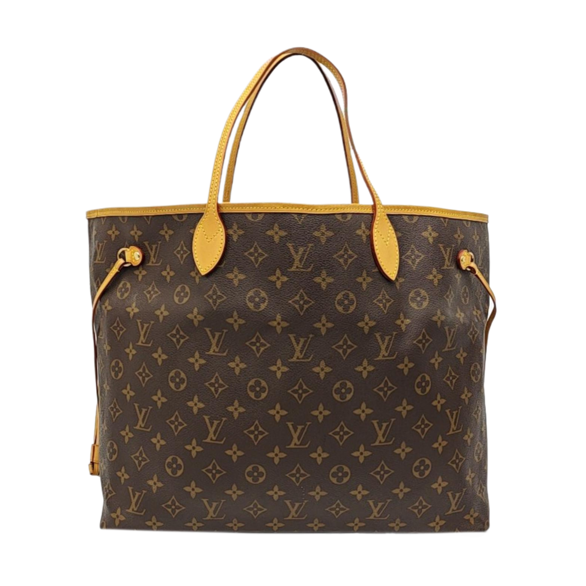 NEVERFULL GM Monogram Coated Canvas Brown