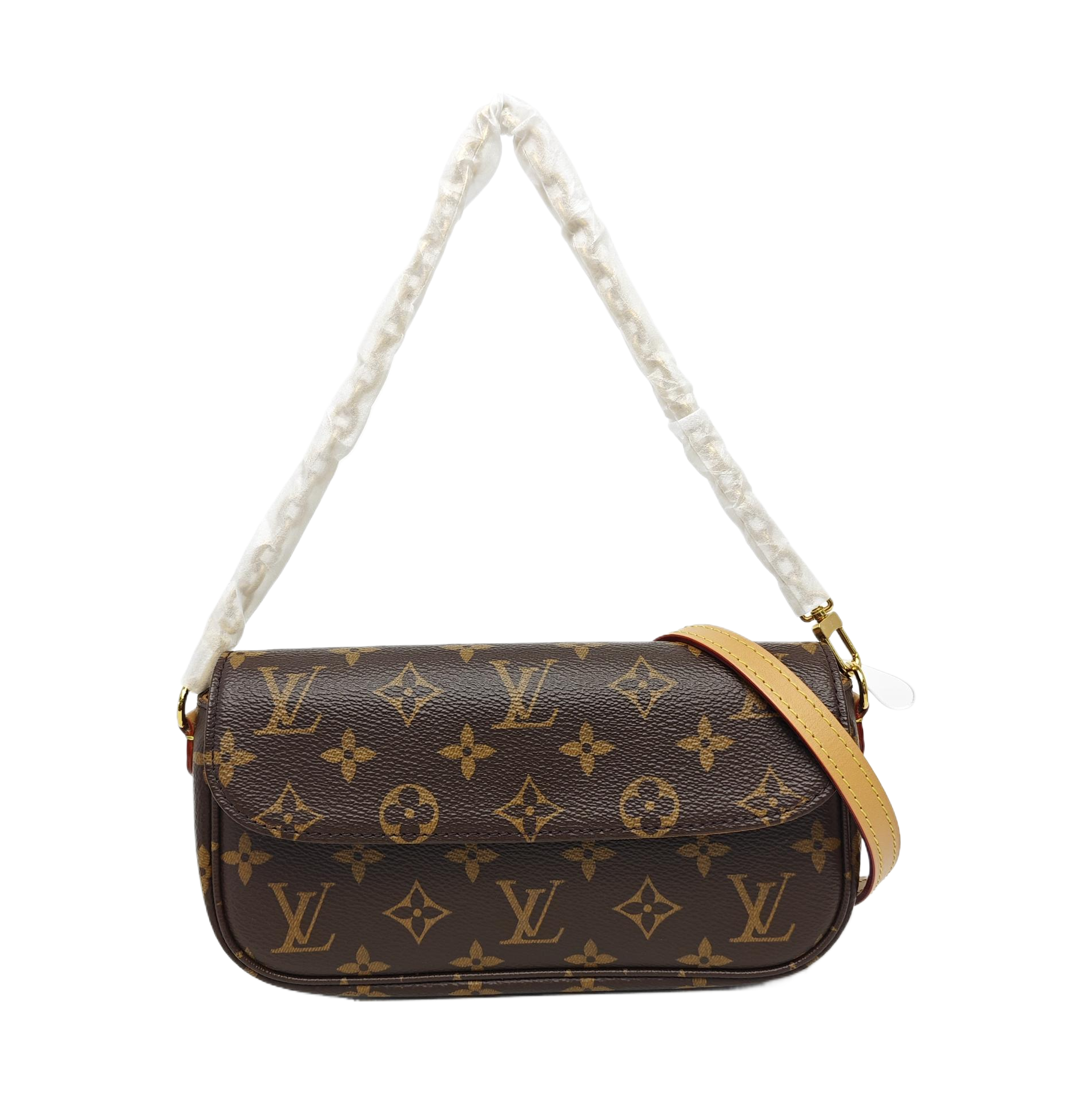 IVY Monogram Coated Canvas Brown