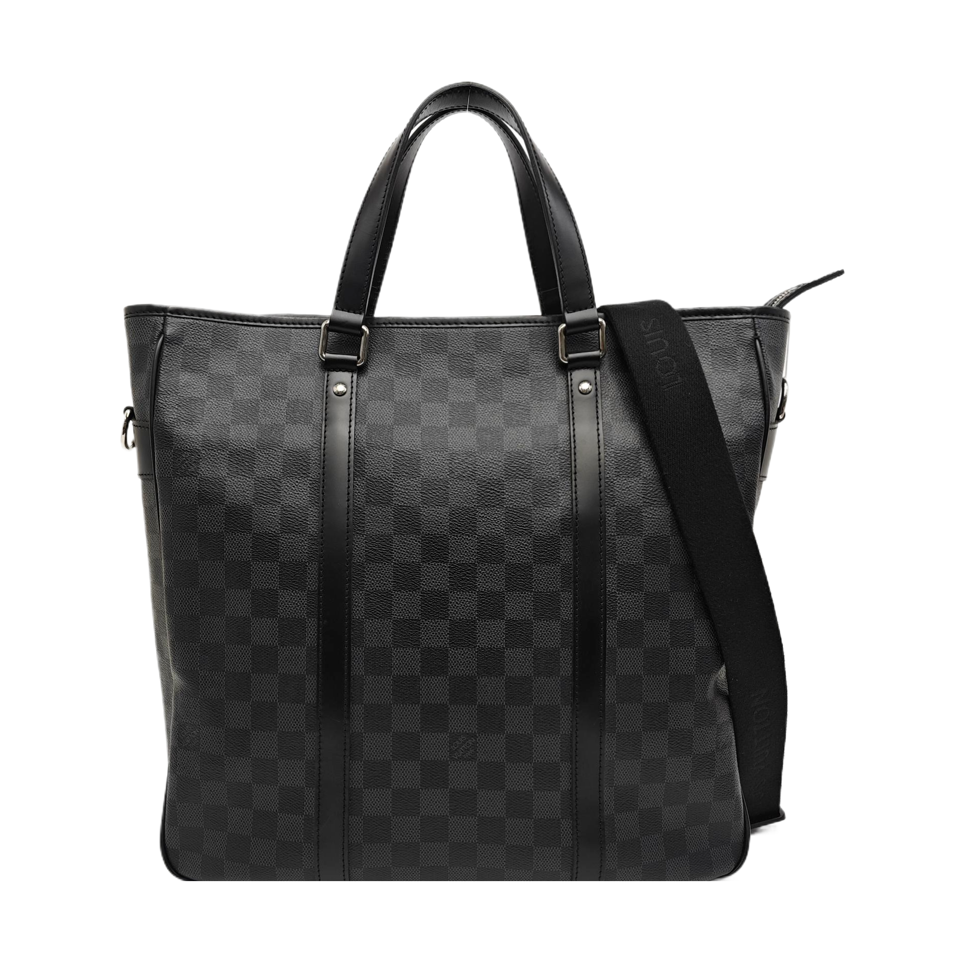 TADAO MM Damier Graphite Coated Canvas Gray