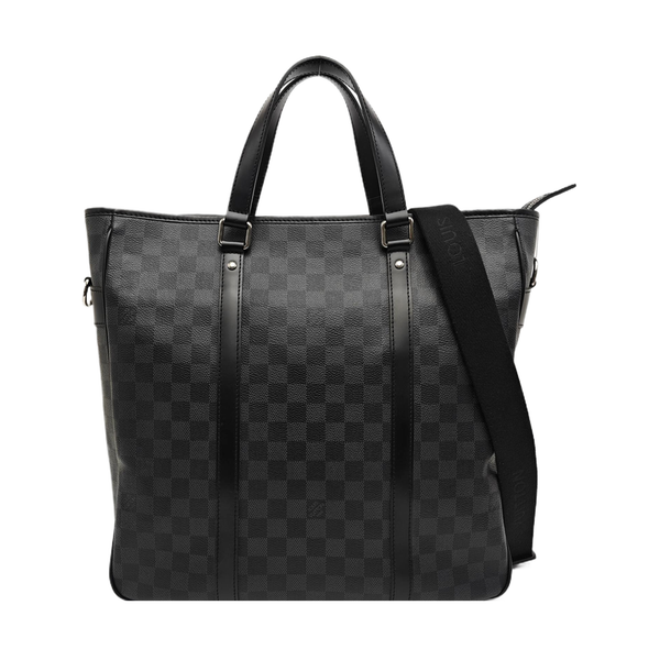 TADAO MM Damier Graphite Coated Canvas Gray