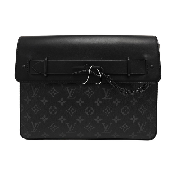 STEAMER Monogram Coated Canvas Black