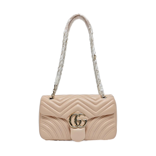 GG Marmont Medium Quilted Lambskin Pink