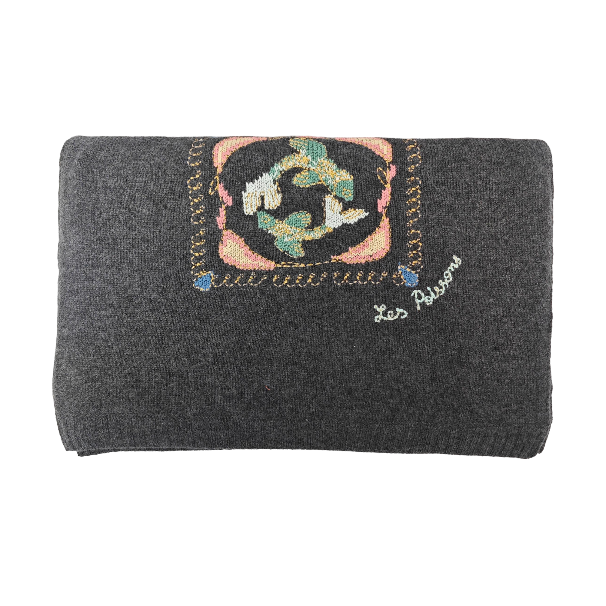 Cashmere Scarf Gray