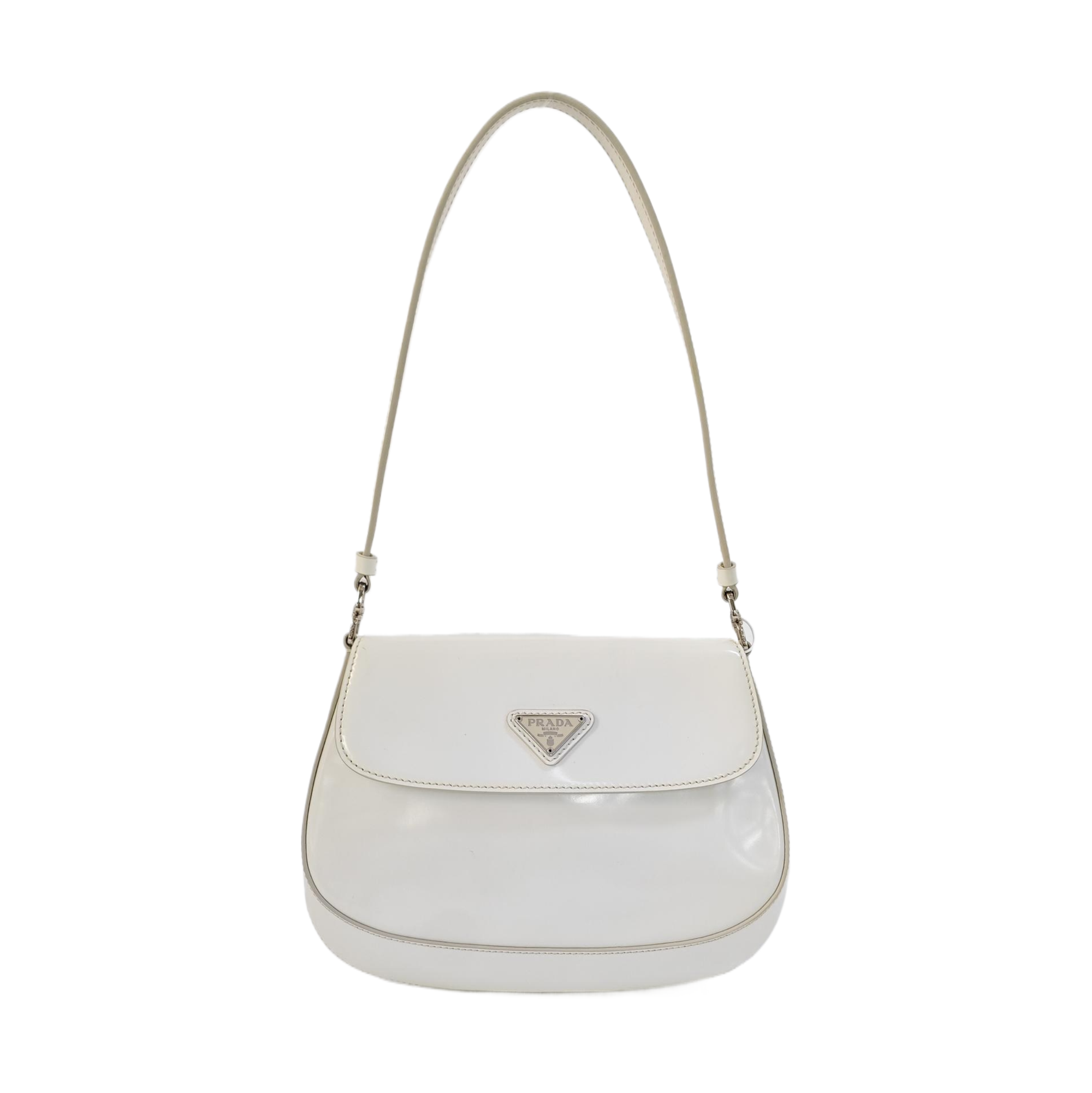 Cleo Saffiano Calfskin White