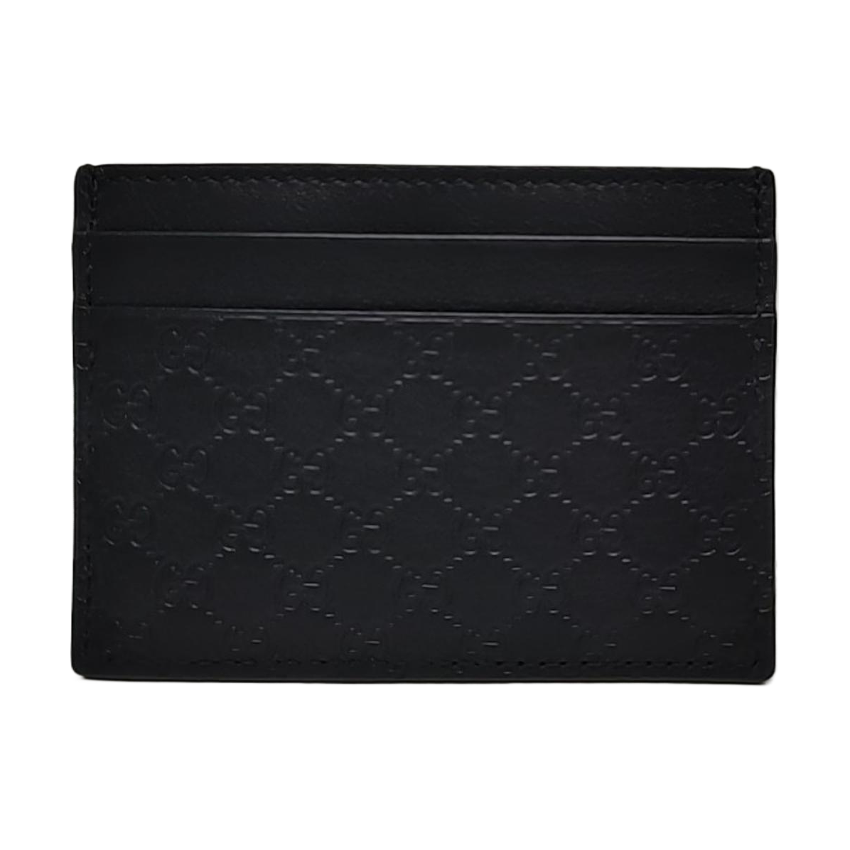 Authenticated pre-owned  Microguccissima Monogram Canvas Black Card Holder - Card Holder at Looply
