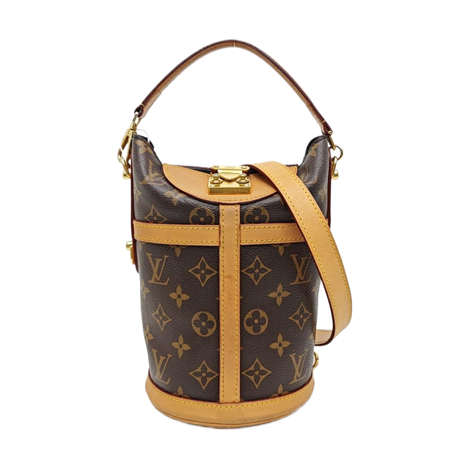 DUFFLE Monogram Coated Canvas Brown