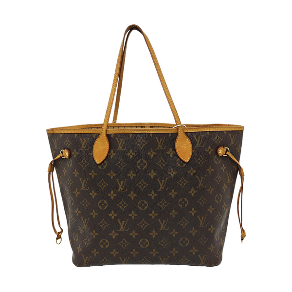 NEVERFULL MM Monogram Coated Canvas Brown
