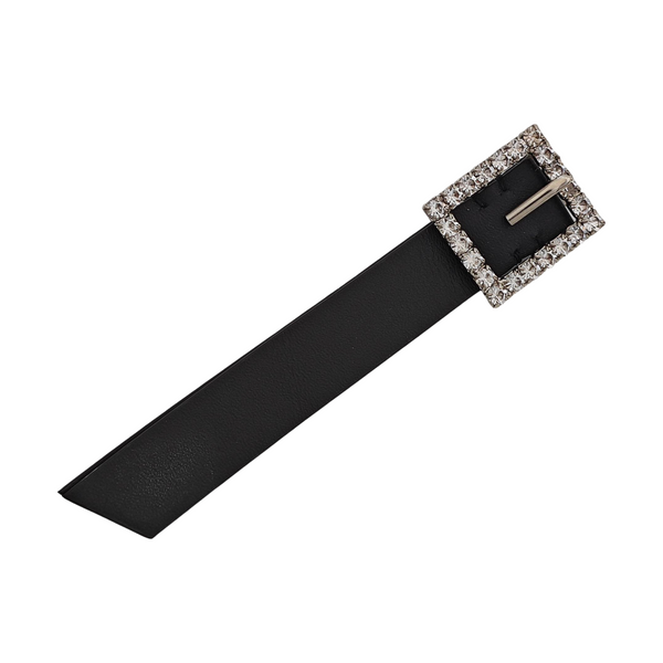 Metal Black Brooch