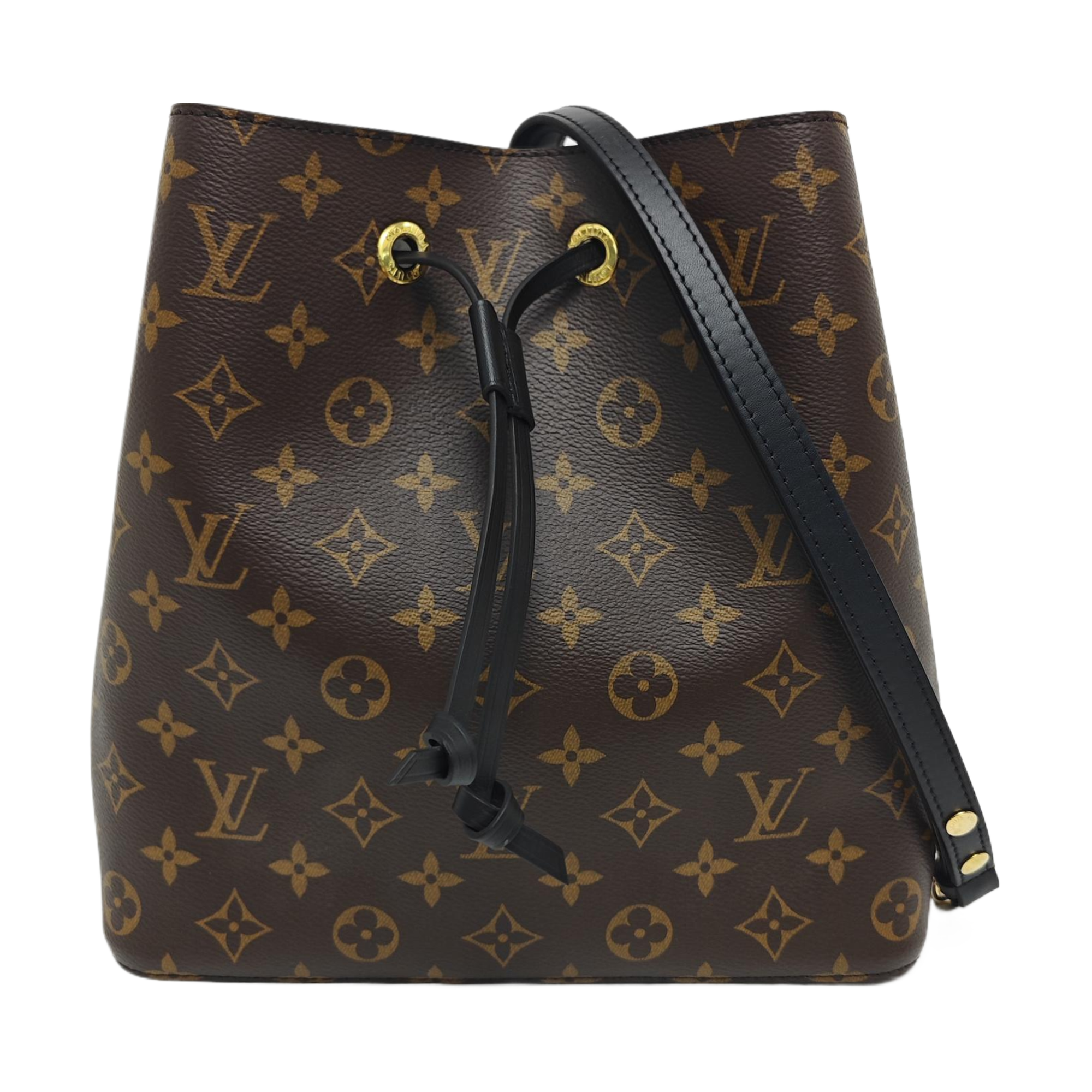 NÉONOÉ MM Monogram Coated Canvas Brown