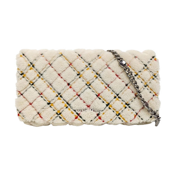 Fabric Shoulder Bag White