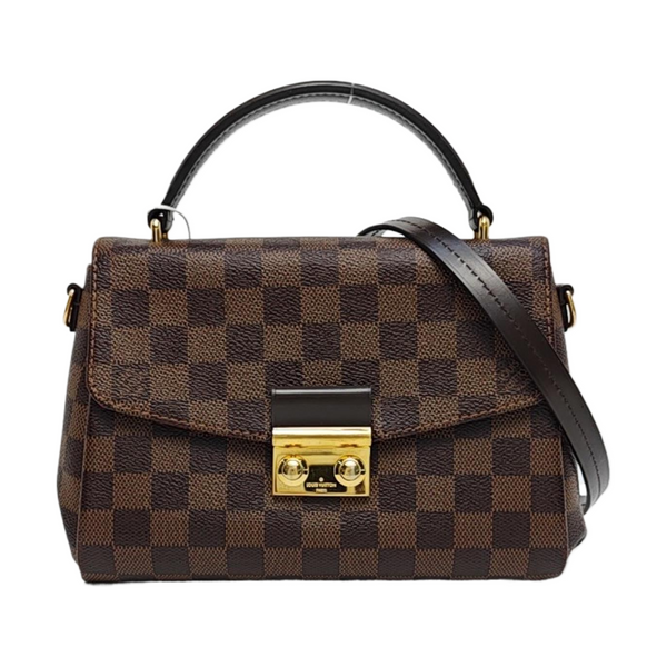 CROISETTE Damier Ebene Coated Canvas Brown