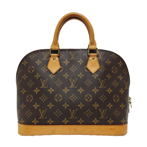 ALMA PM Monogram Coated Canvas Brown