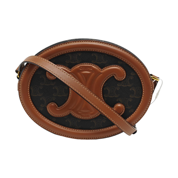 TRIOMPHE Small Coated Canvas Black