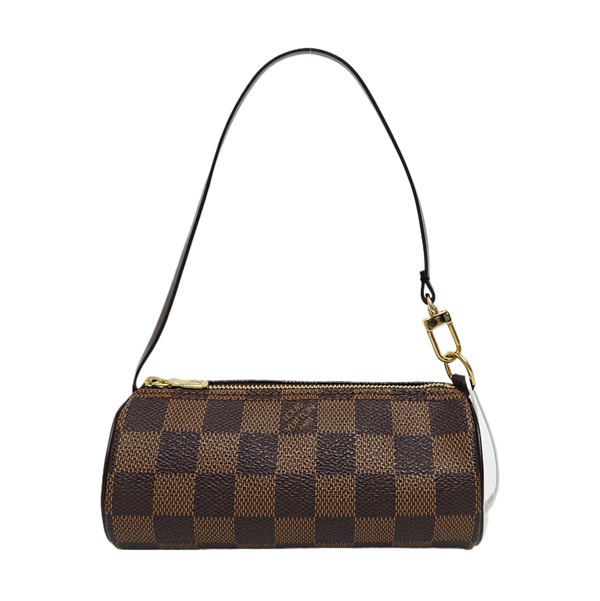 PAPILLON Mini Damier Ebene Coated Canvas Brown