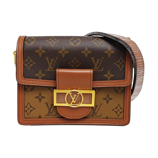 DAUPHINE Mini Monogram Coated Canvas Brown