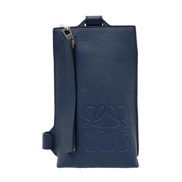 T Pouch Calfskin Blue