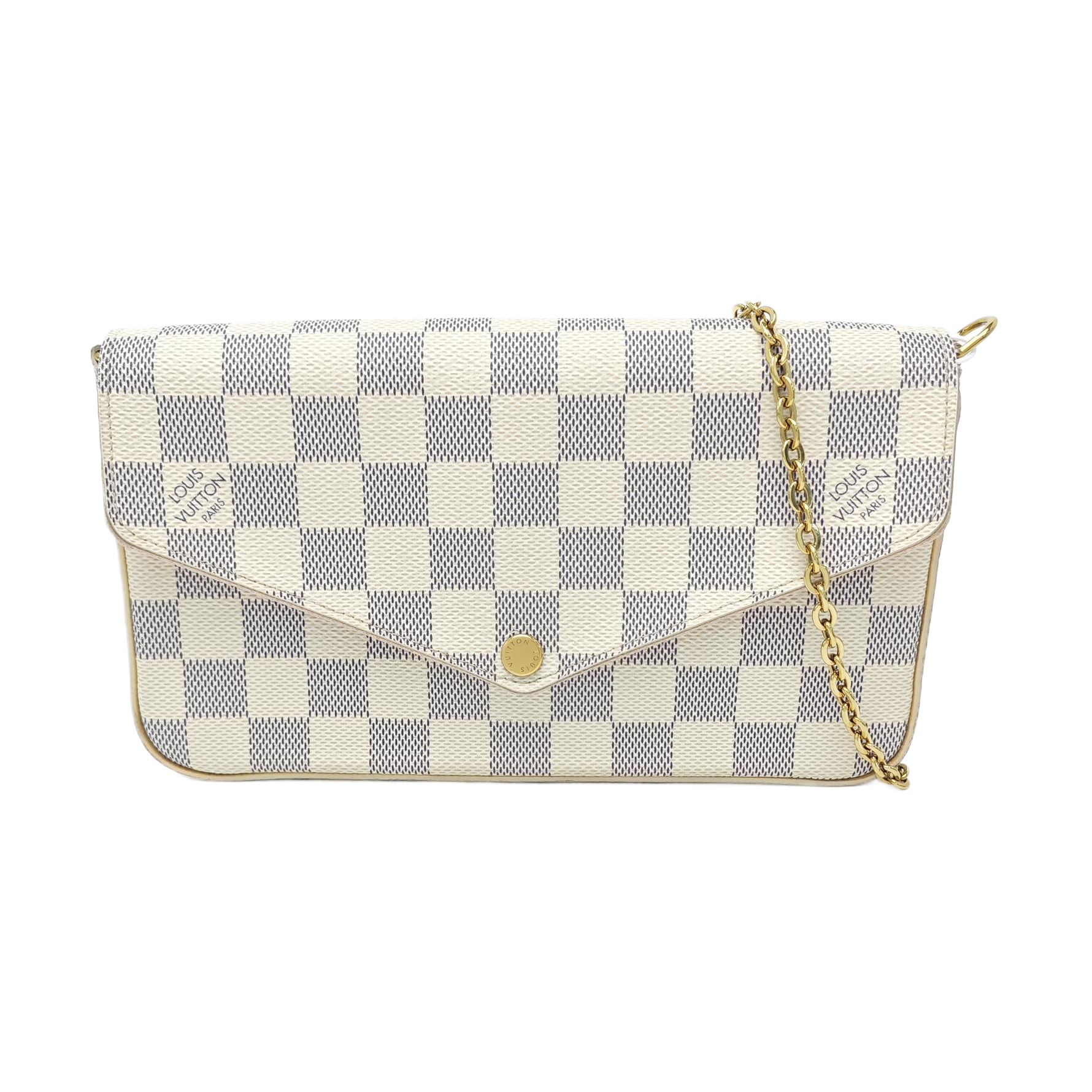 FÉLICIE Damier Azur Coated Canvas White