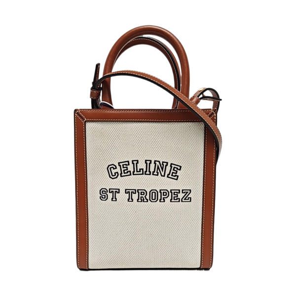 CABAS CELINE Mini Fabric White
