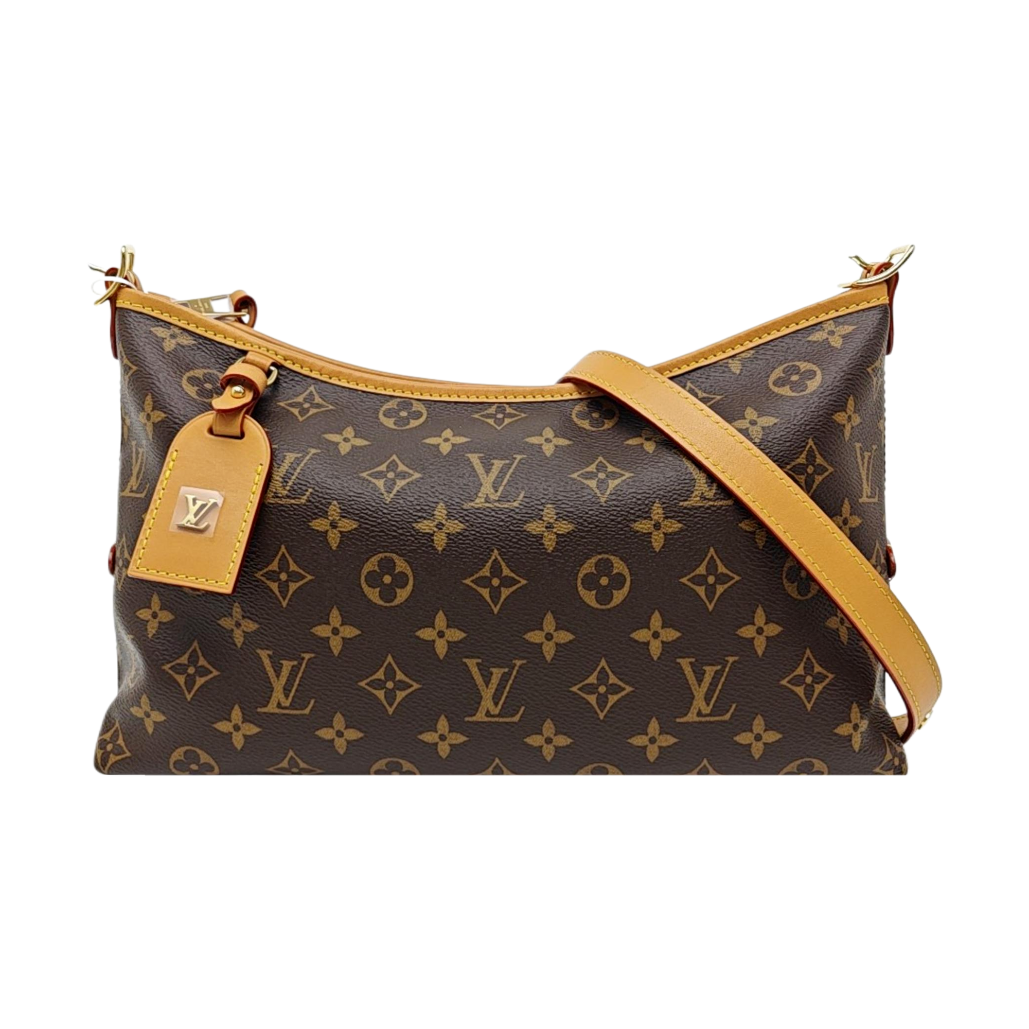 CARRYALL Small Monogram Coated Canvas Brown